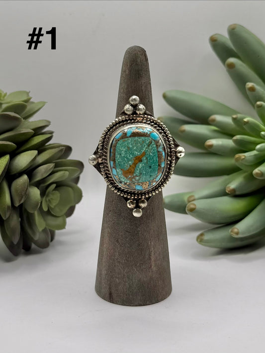 Four Point Turquoise Ring