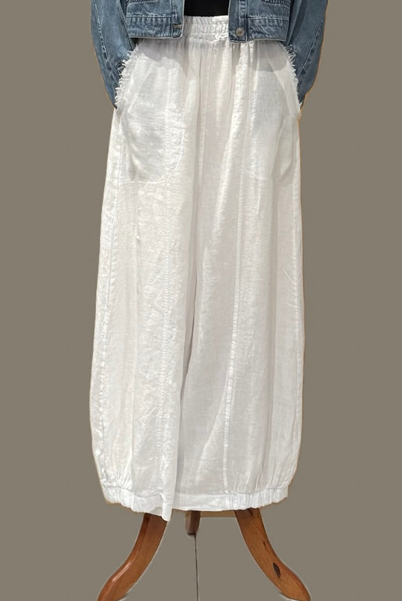 Loose-Fitting Linen Pant - 2 Colors