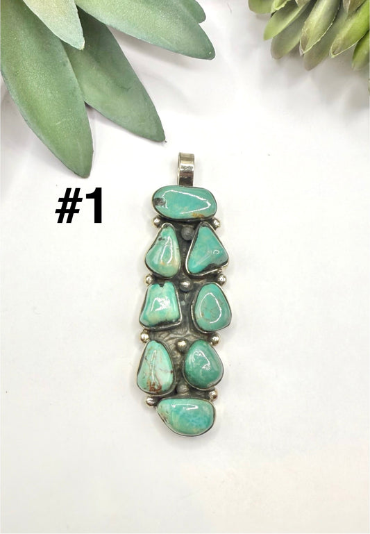 Bold Turquoise Nugget Pendant