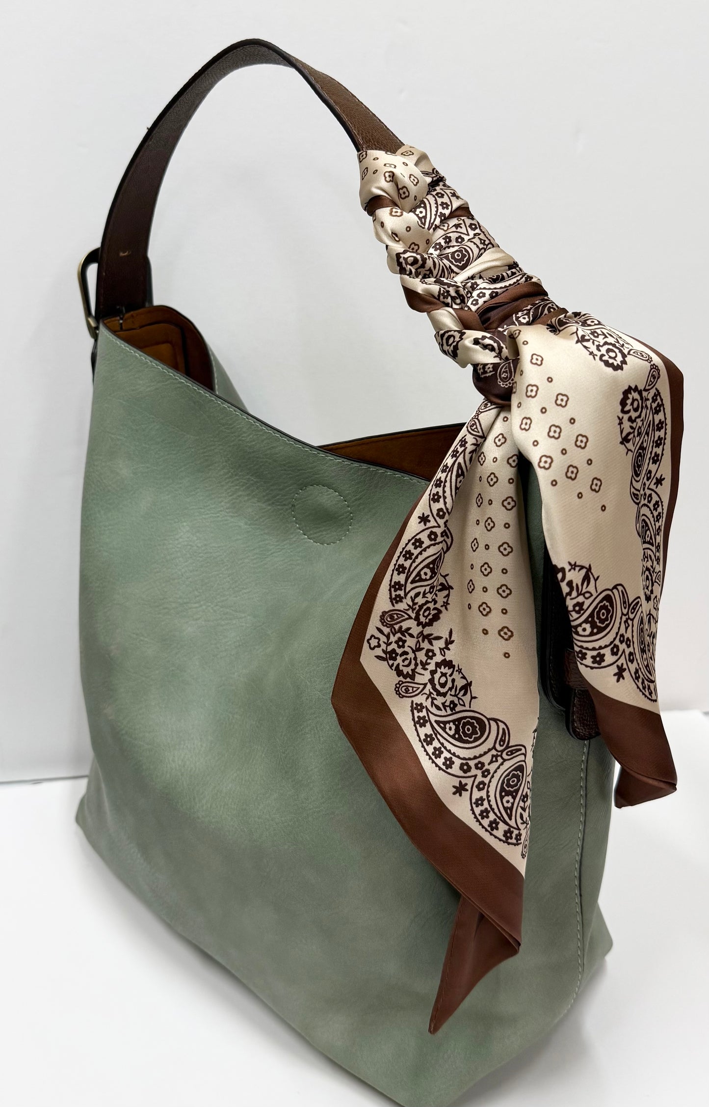 Brown Tone Western Long Scarf