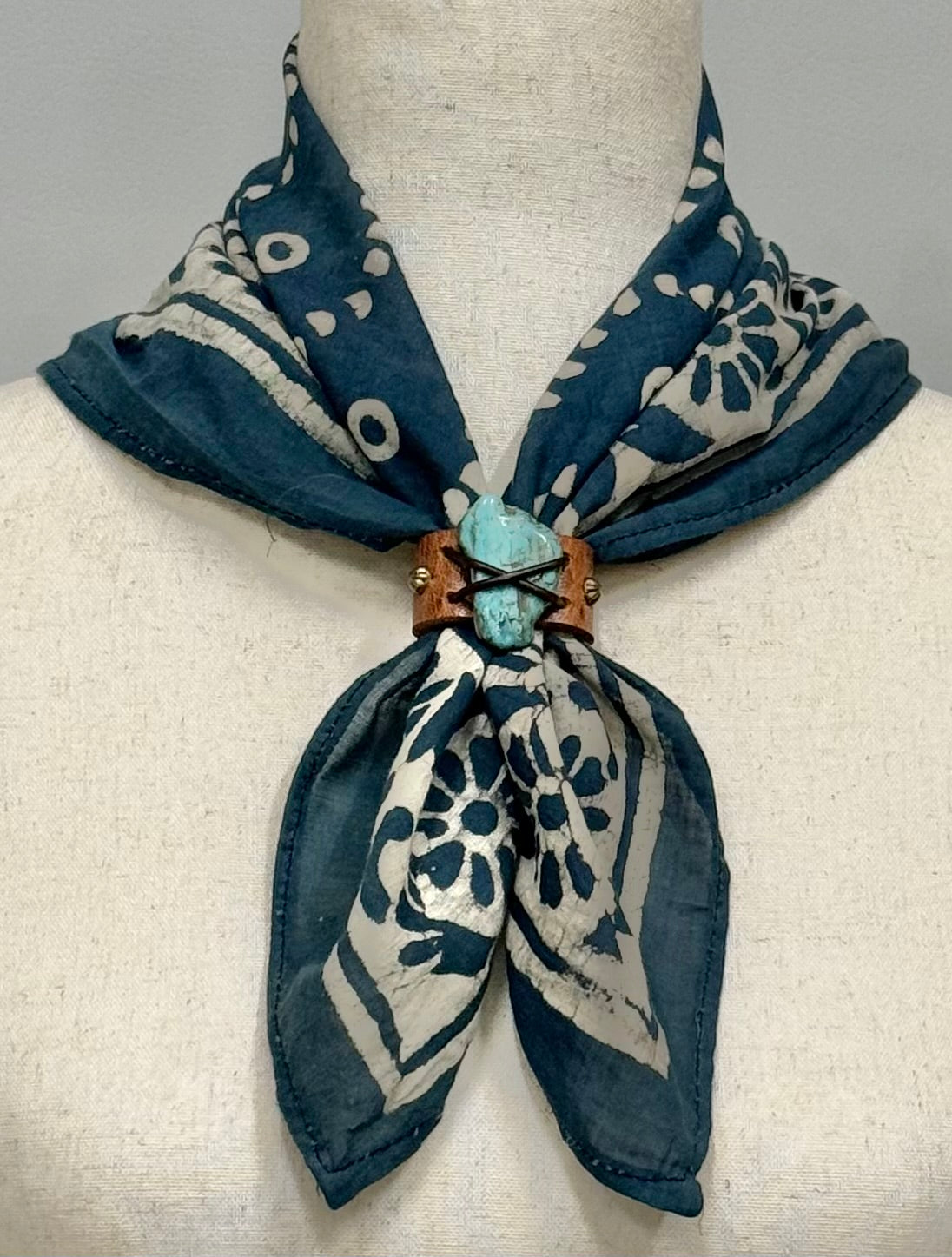 Kingman Turquoise Scarf Slide