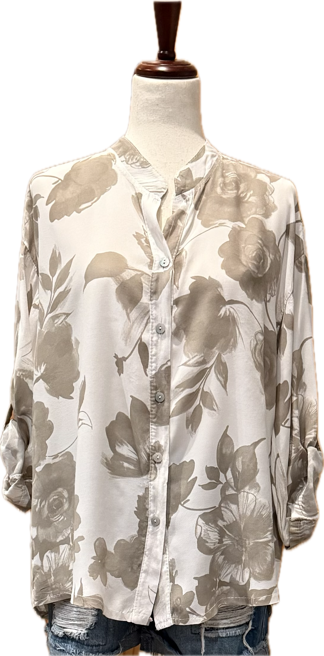 Floral Button Down Blouse