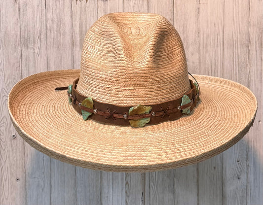 Sonora Turquoise Leather Hatband