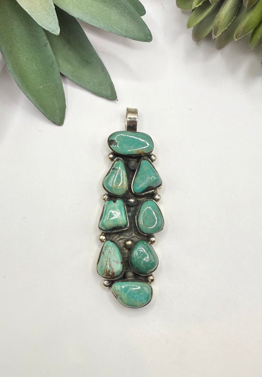 Bold Turquoise Nugget Pendant