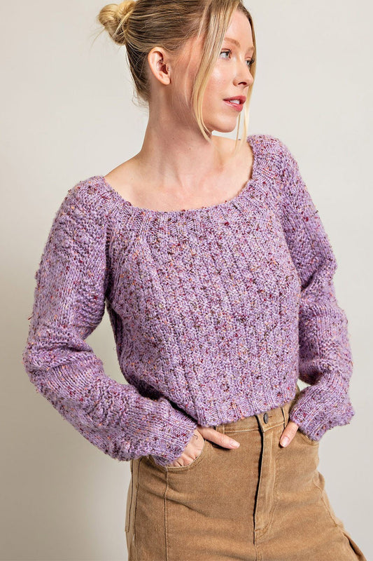 Cropped Knit Sweater