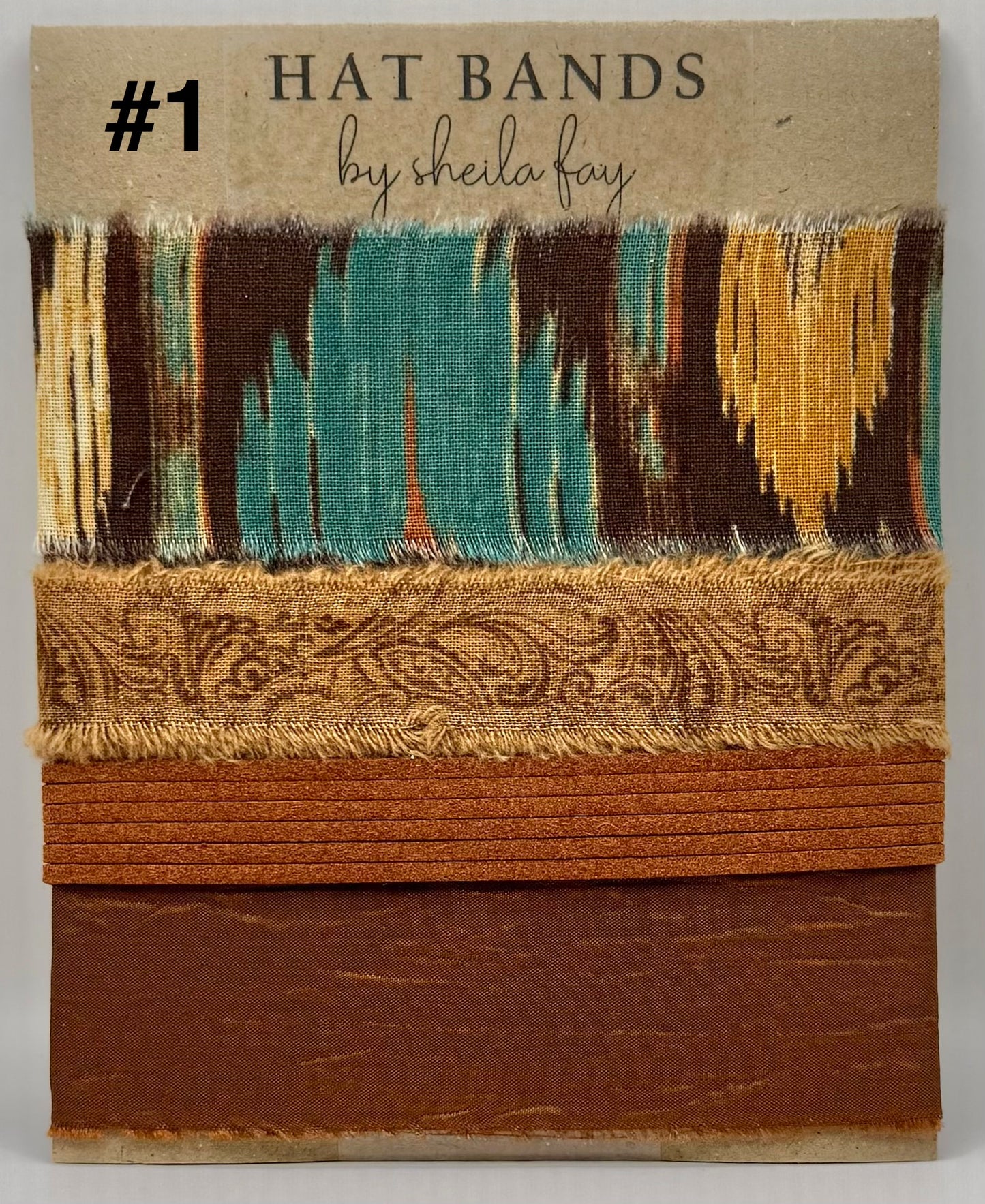 Western Rust Cloth Hatband kit - 4 Designs