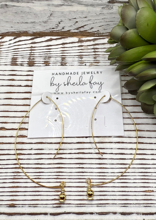 Delicate Gold Abstract Earrings