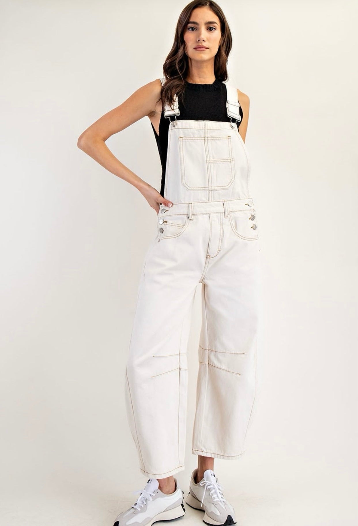 Barrel Leg Overalls