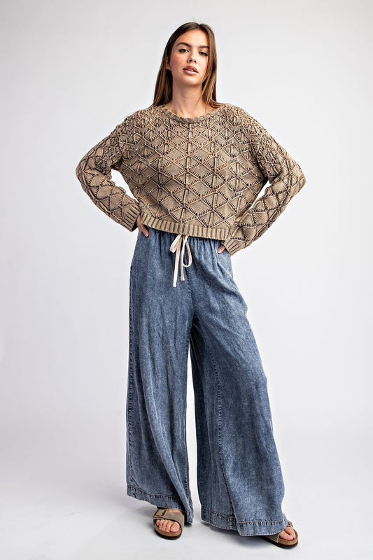 Crochet Cotton Sweater