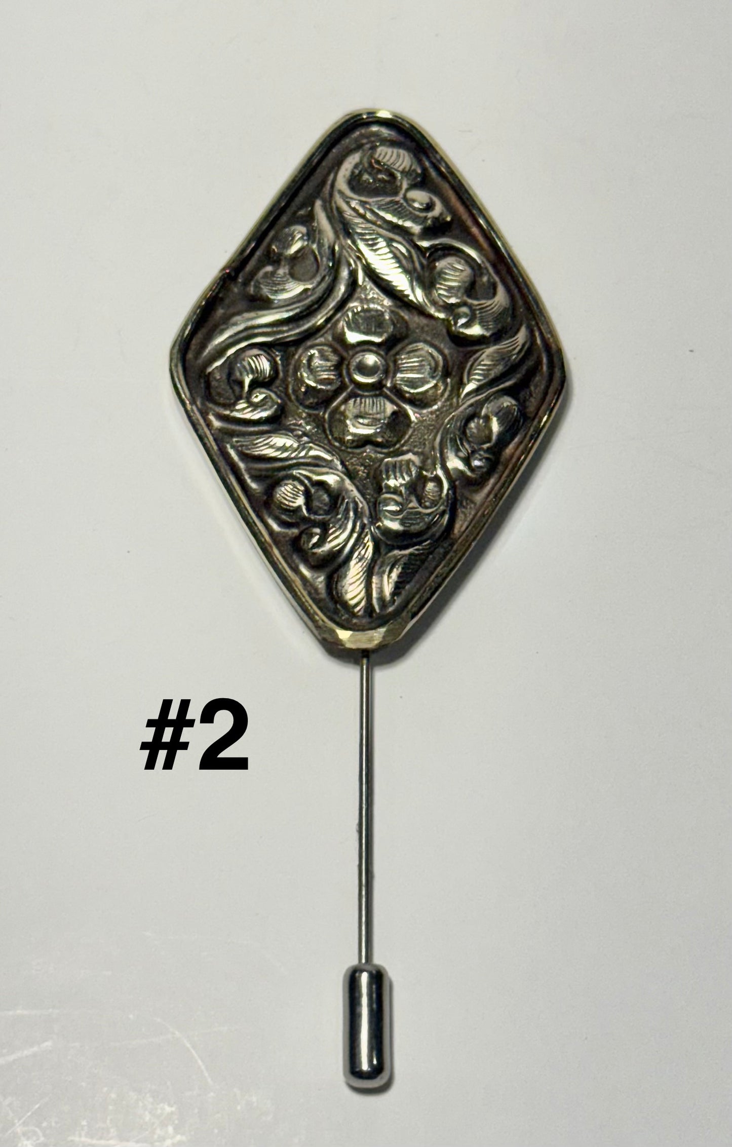 Western Silver Hatpins - 3 Designs