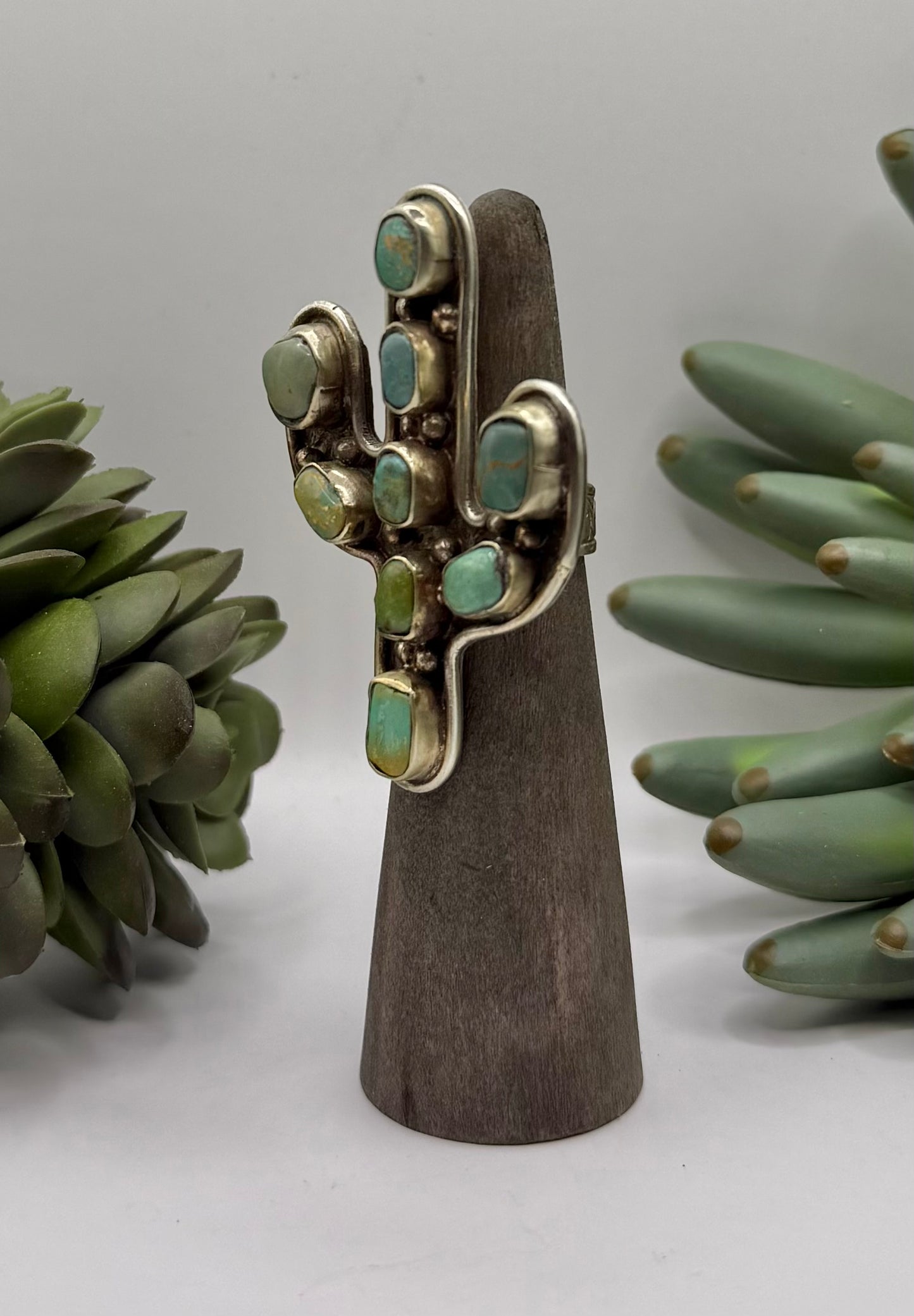 Rustic Turquoise Cactus