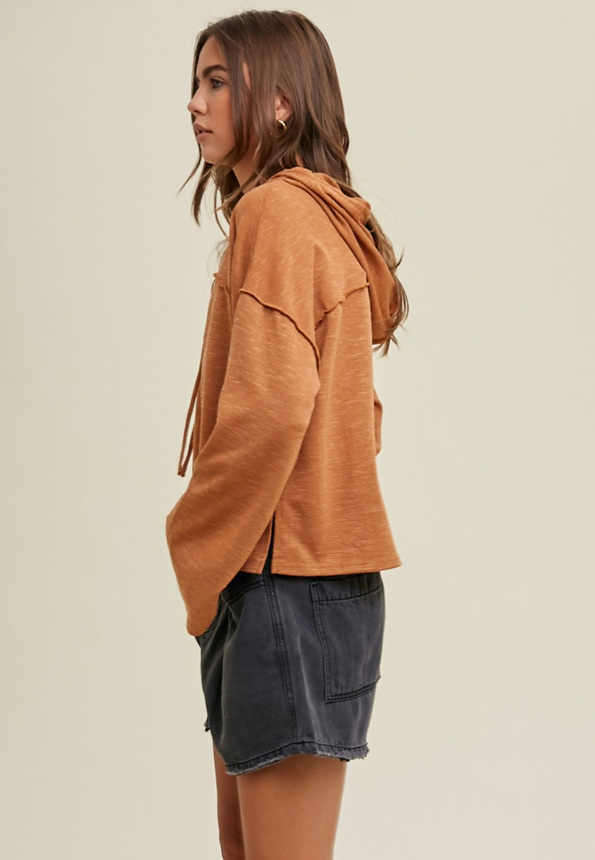Cropped Hooded Top