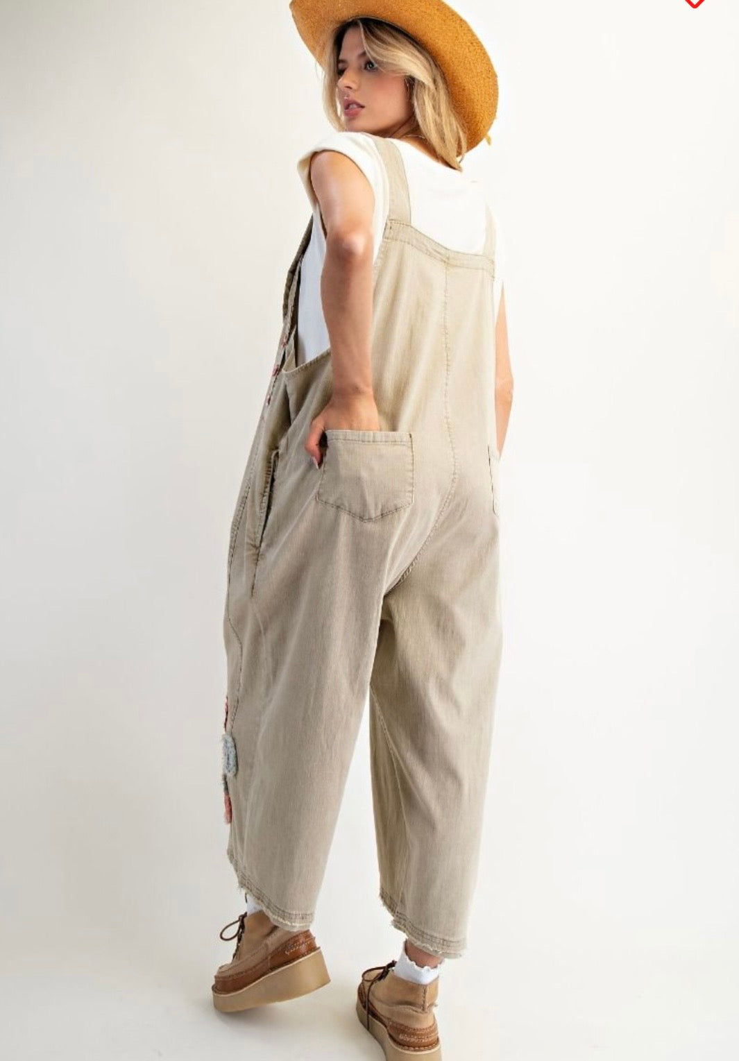 Flower Patch Washed Overalls