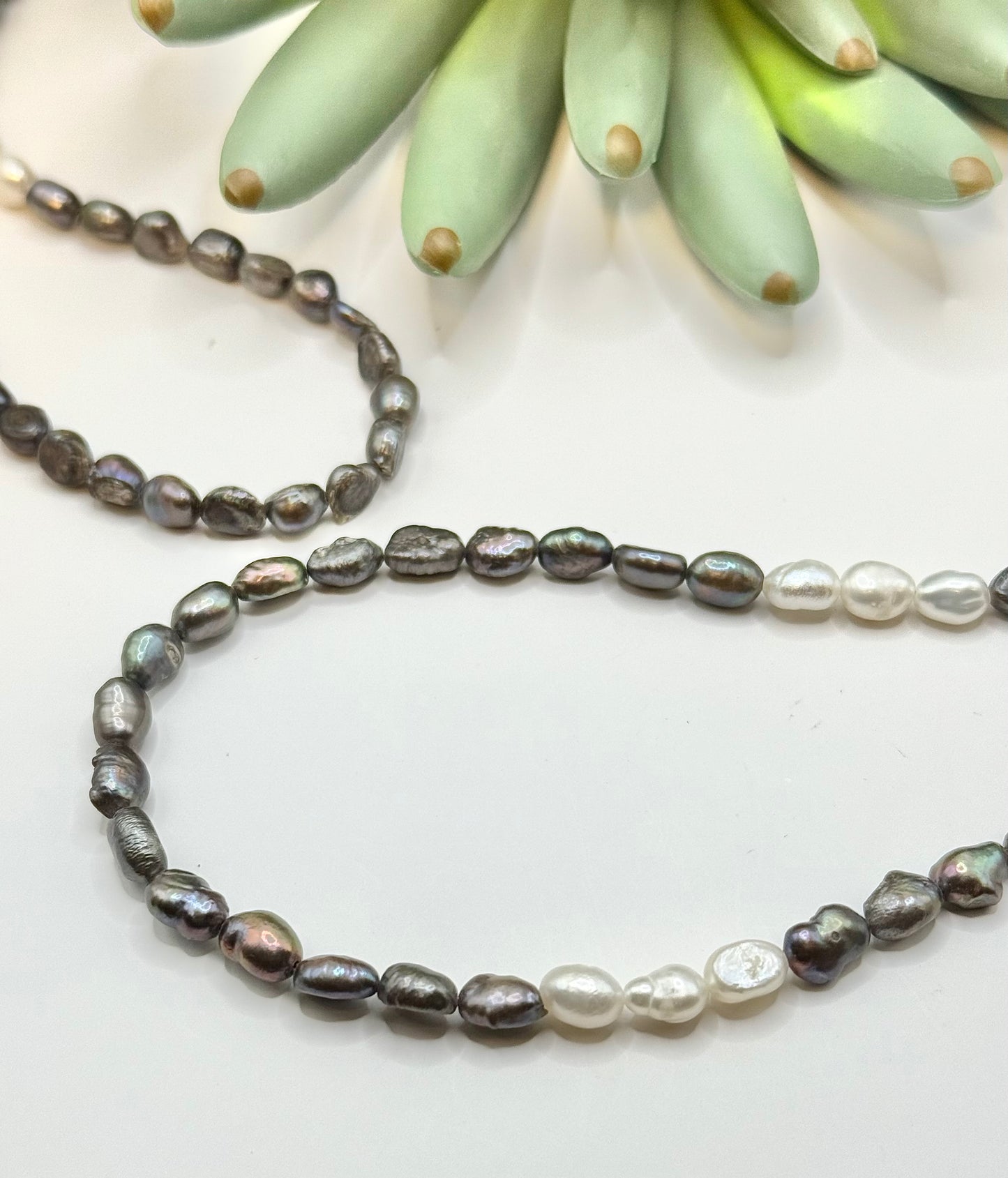 Peacock Freshwater Pearl XL Layering Necklace
