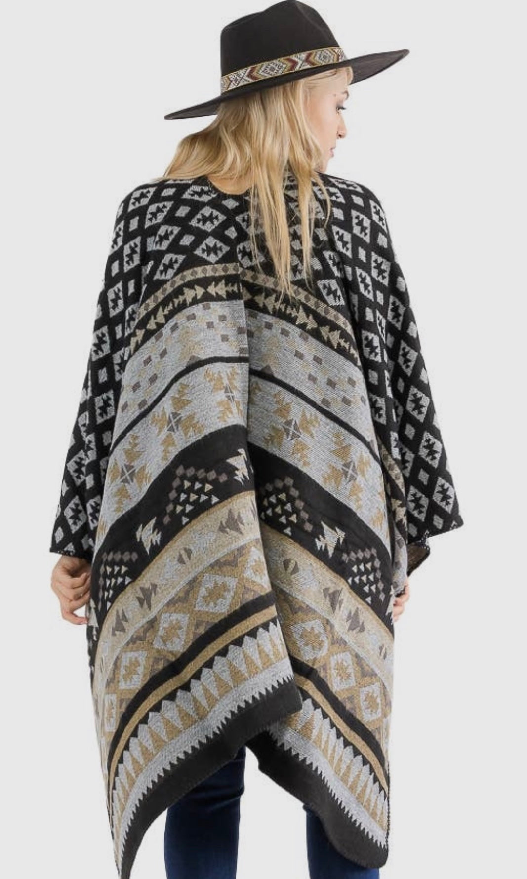 Boho Western Poncho