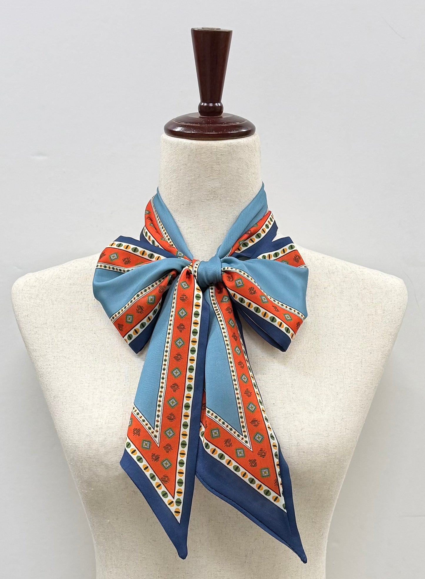 Blue Western Print scarf