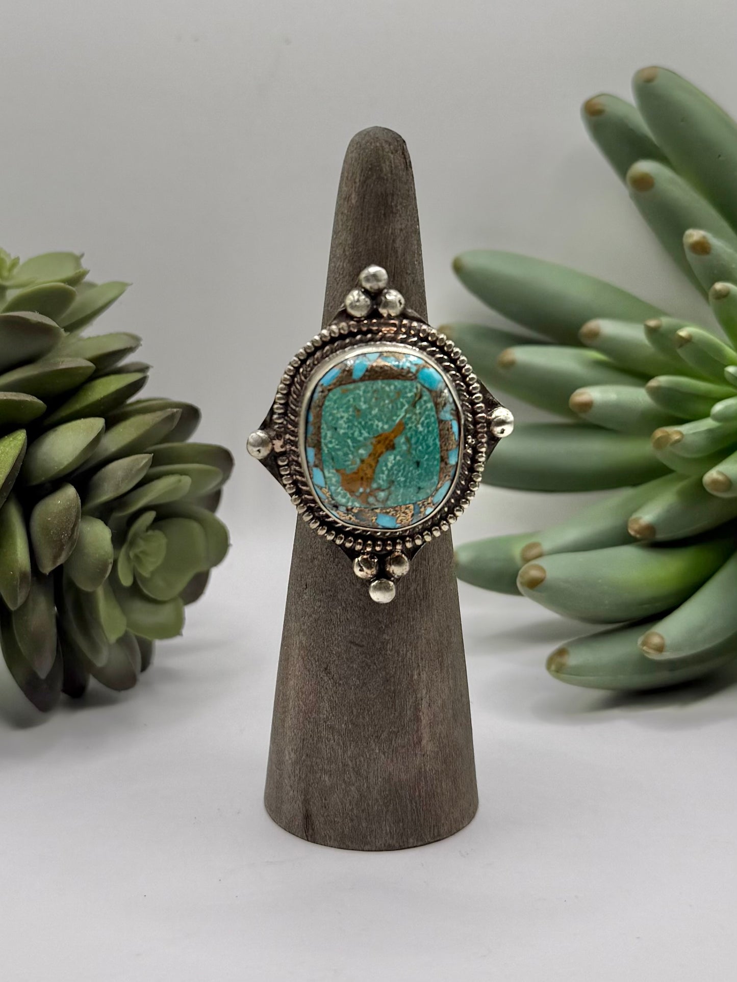 Four Point Turquoise Ring