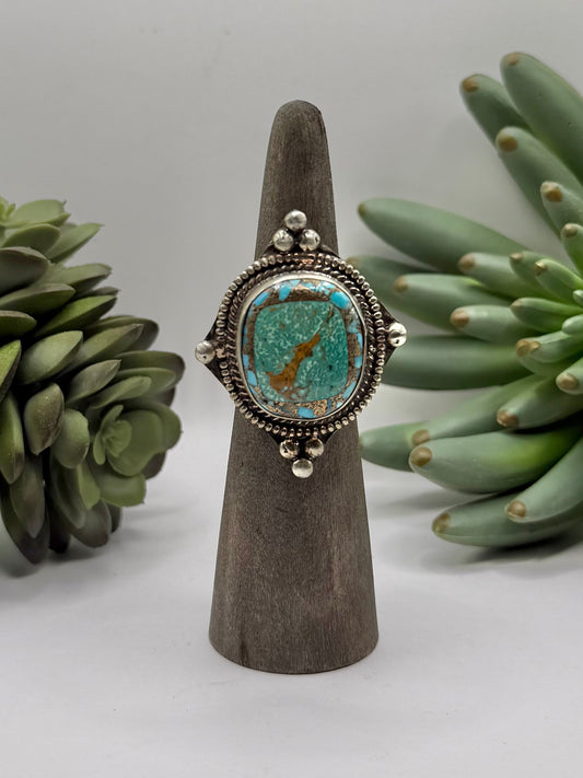 Four Point Turquoise Ring
