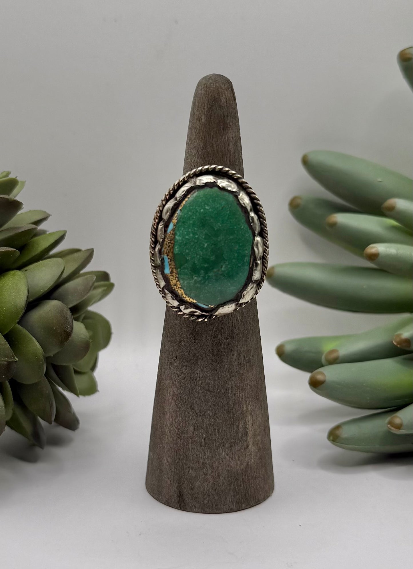 Pyrite Infused Turquoise Ring