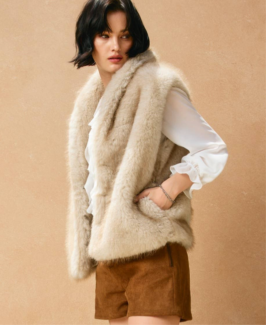 Snow Angel Furry Vest