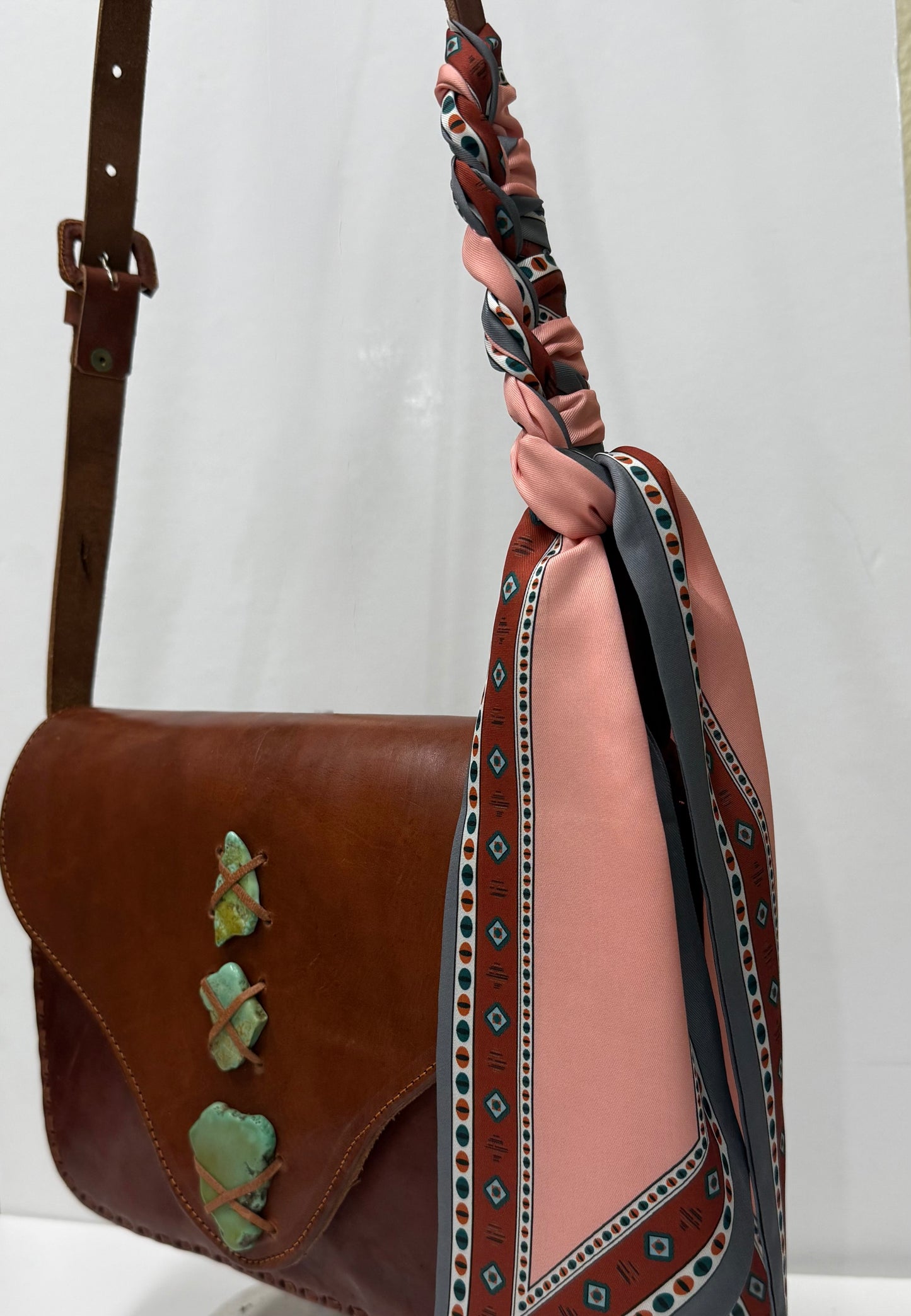 Pink Western Print Scarf