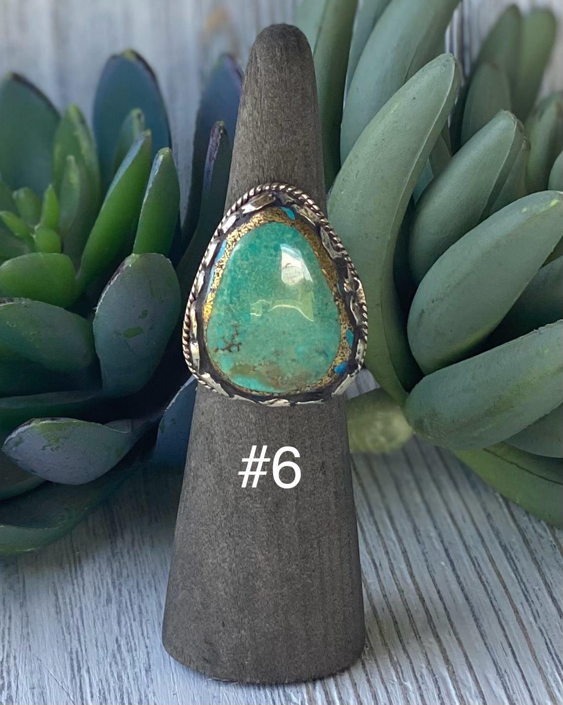 Pyrite Infused Turquoise Ring