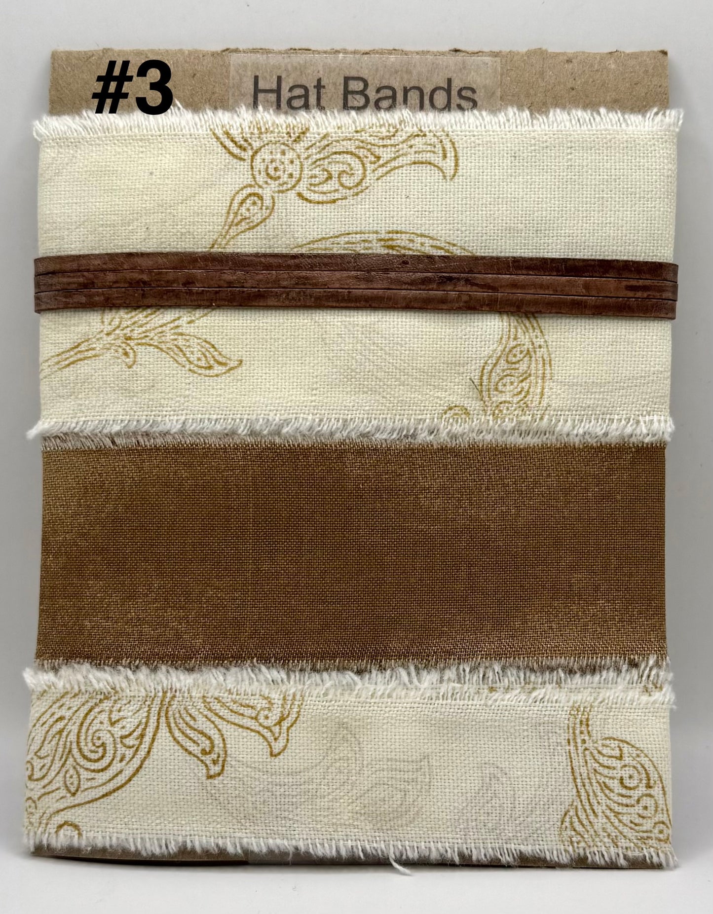 Western Rust Cloth Hatband kit - 4 Designs