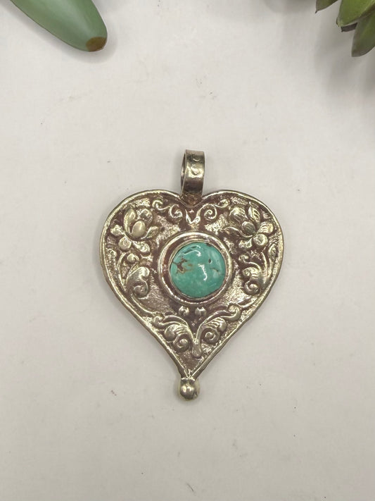 Turquoise Heart Pendant