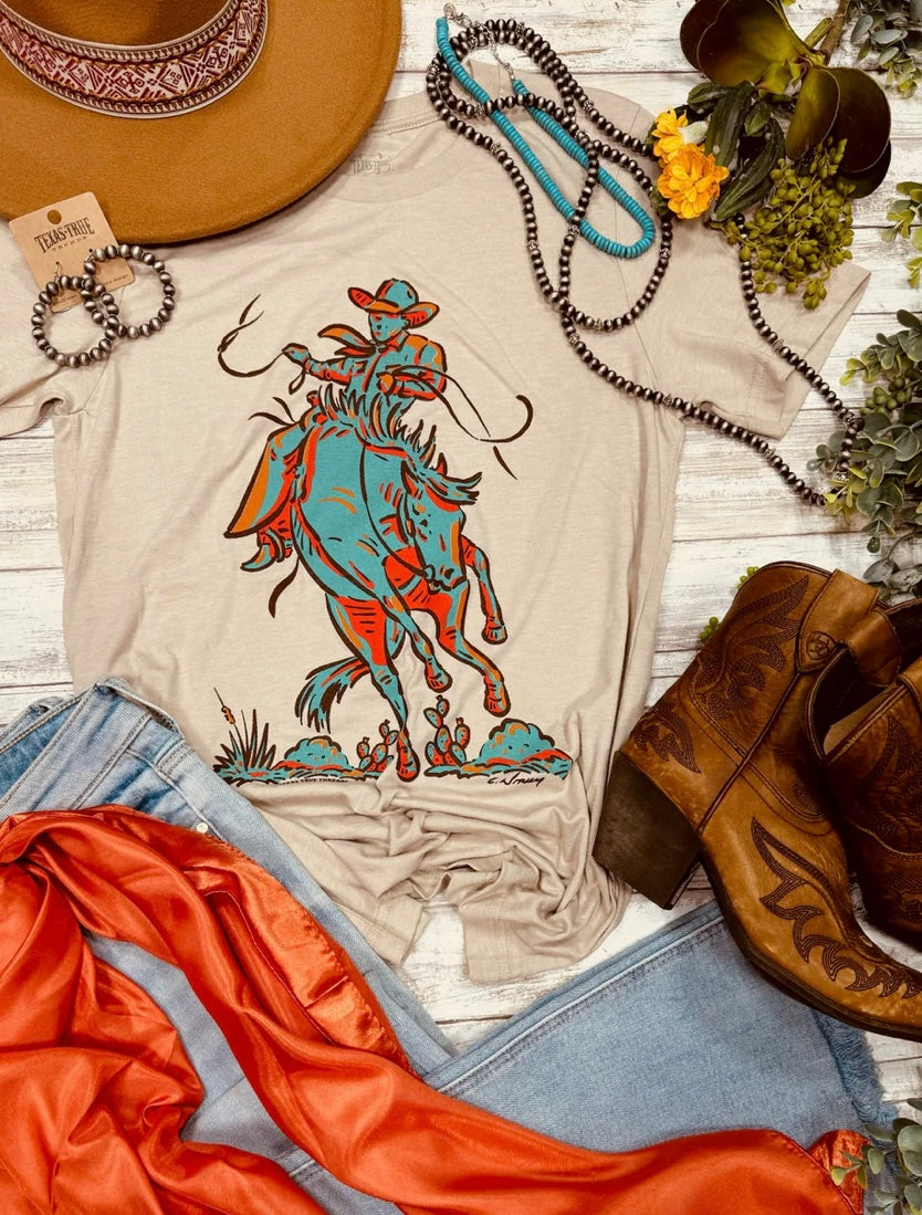 Sunrise Cowboy Graphic Tee