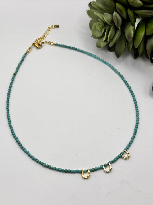 Tiny Horseshoe Necklace