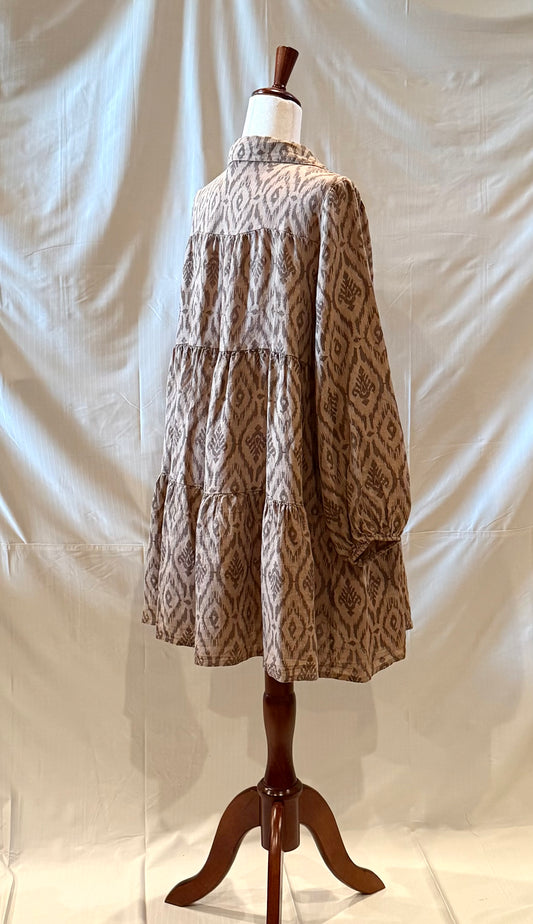 Linen Print Tunic dress