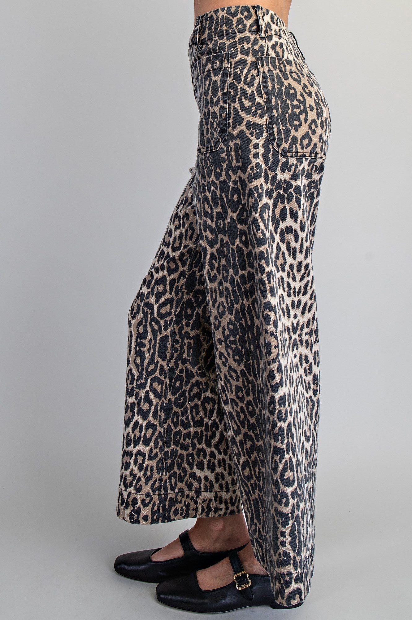 Leopard Straight Leg Pants