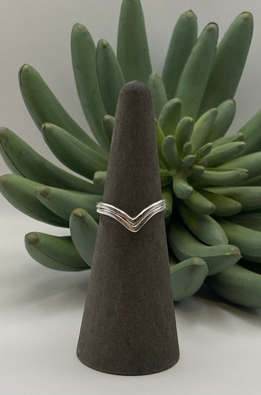Petite Sterling Wave Ring