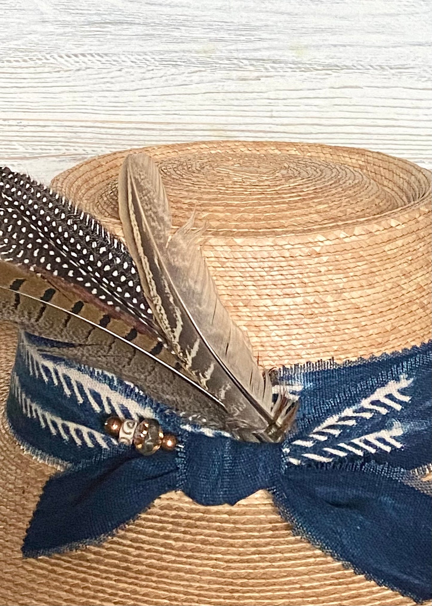 Vintage Indigo Hatband