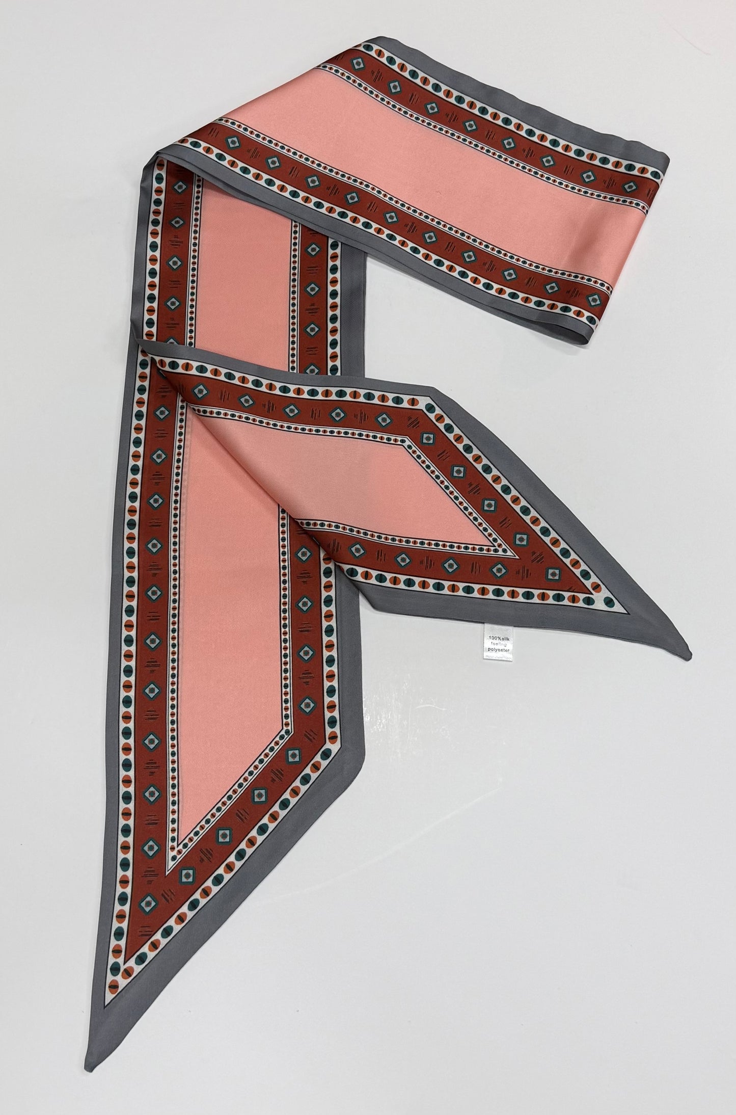 Pink Western Print Scarf