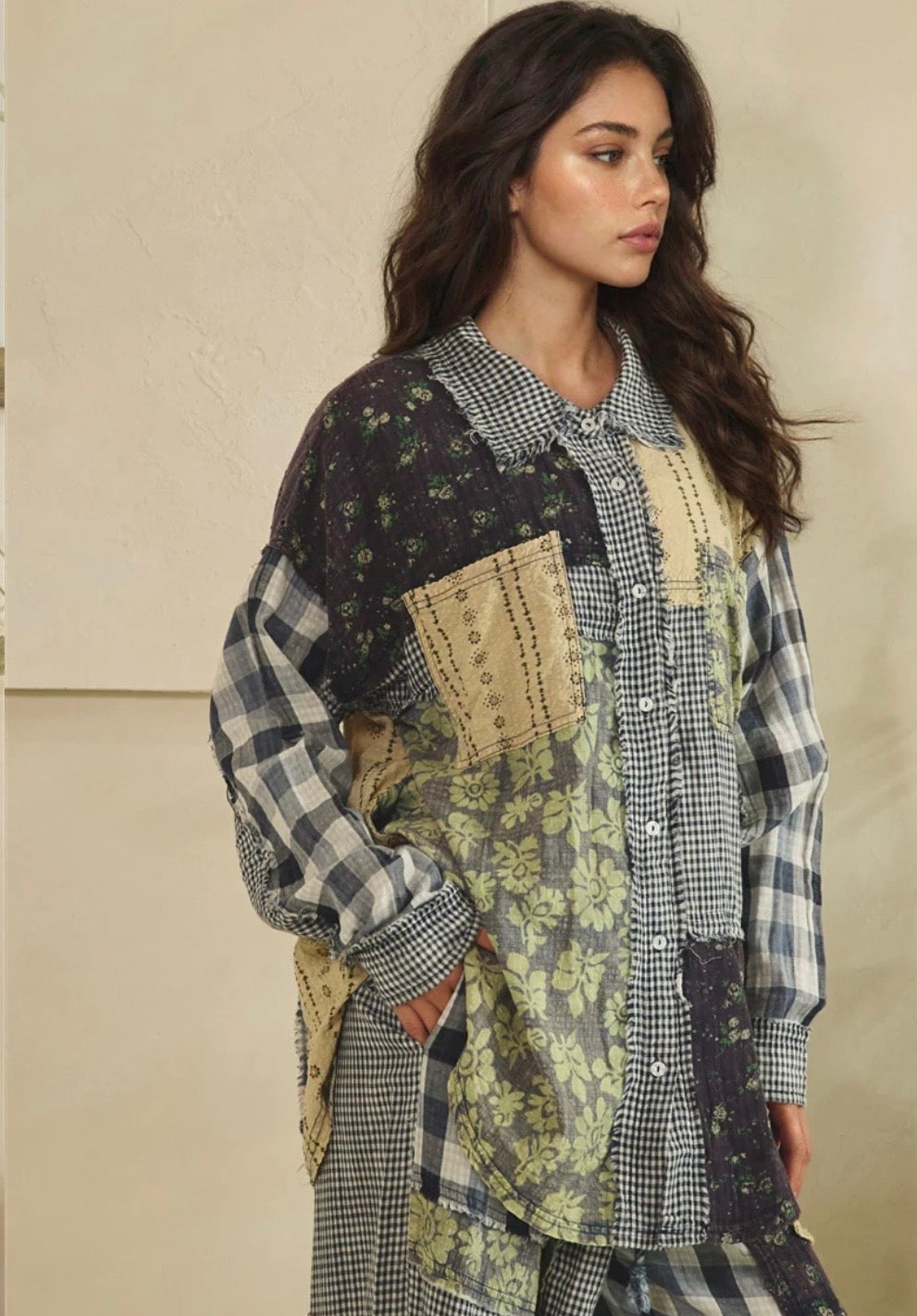 Mixed Patchwork Top