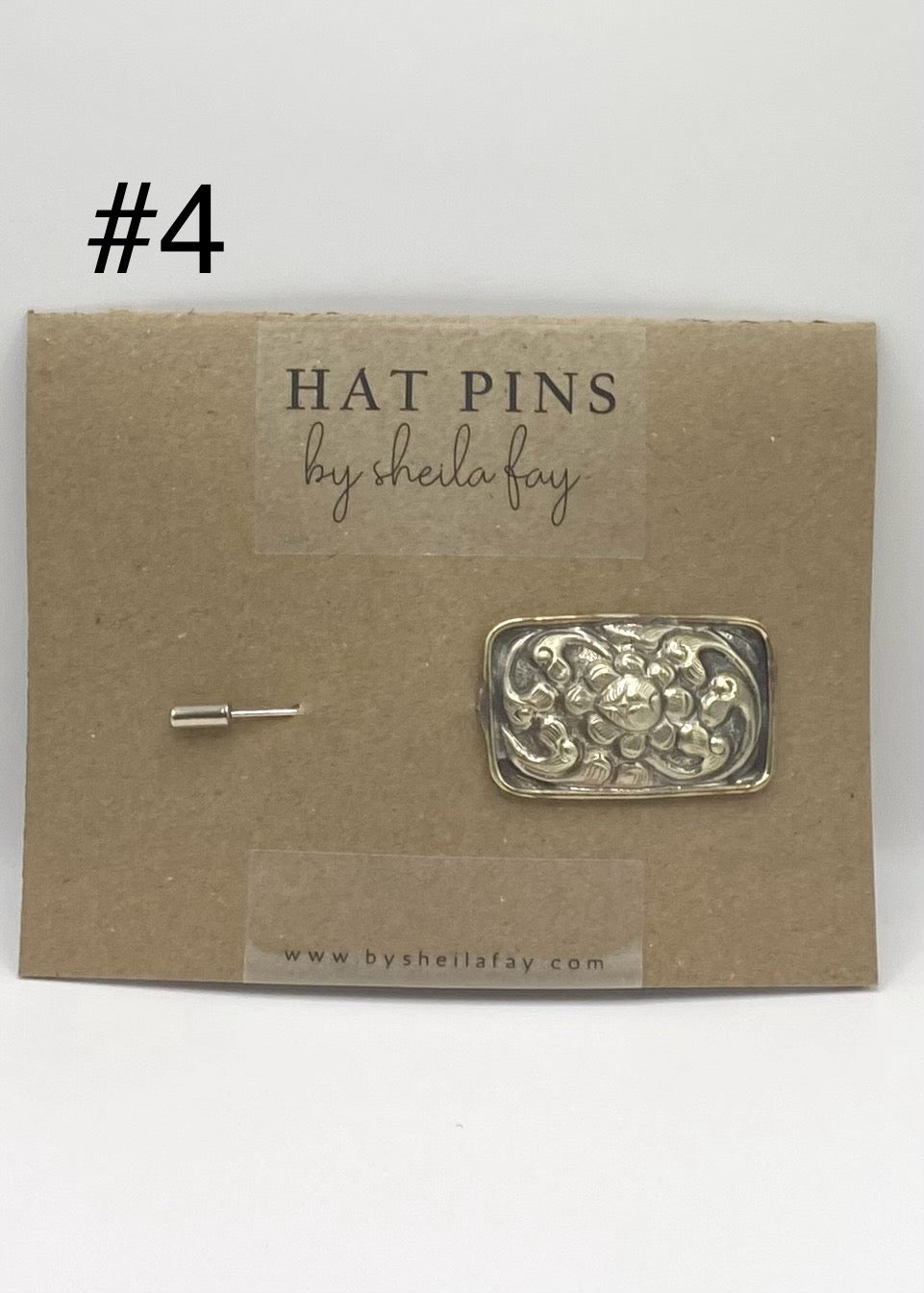 Western Silver Hat Pin