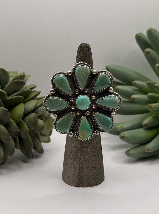 Blooming Turquoise Ring