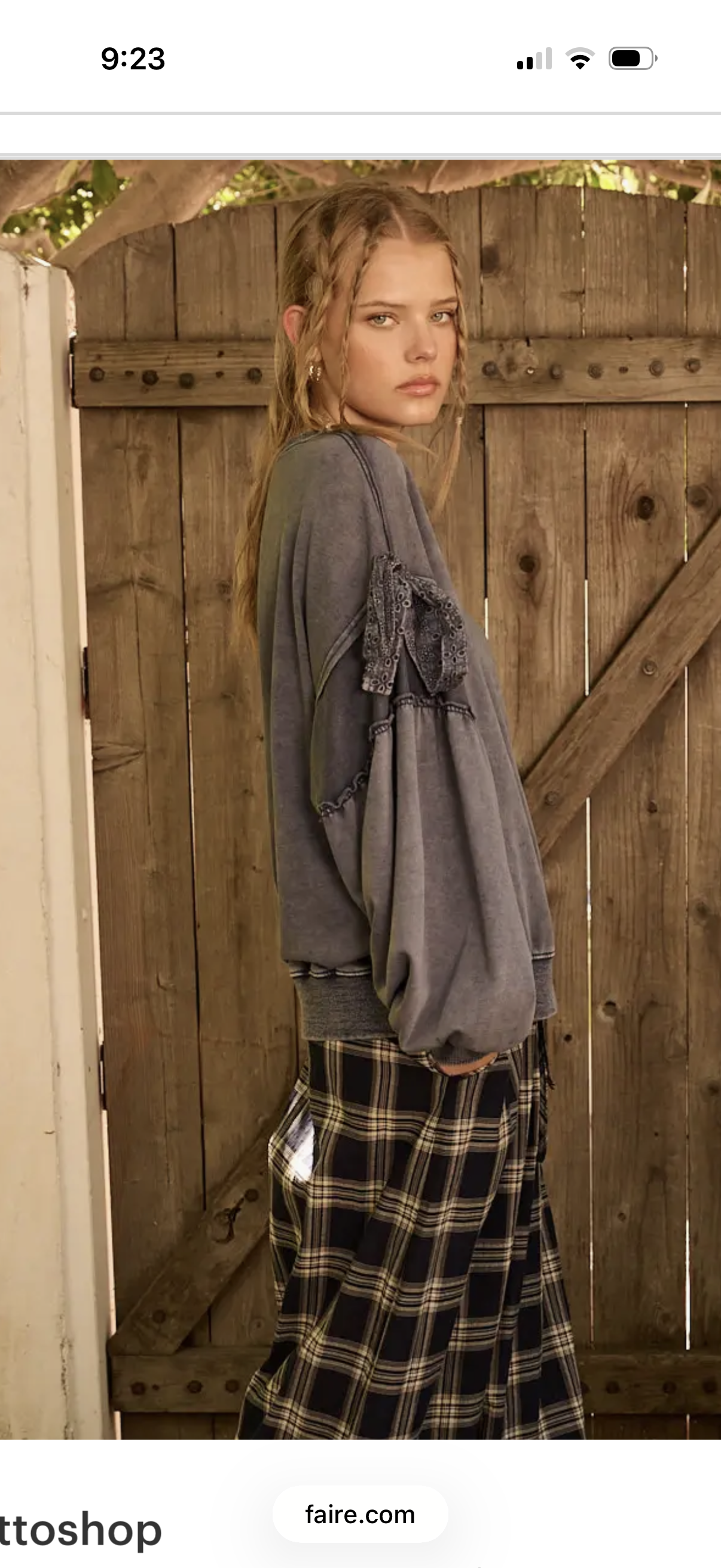 Bow Tie Sweatshirt
