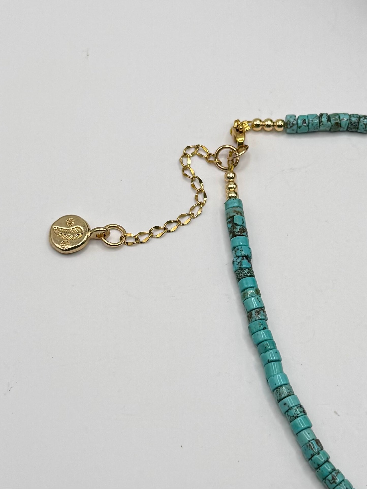 Blue Turquoise Clover Necklace