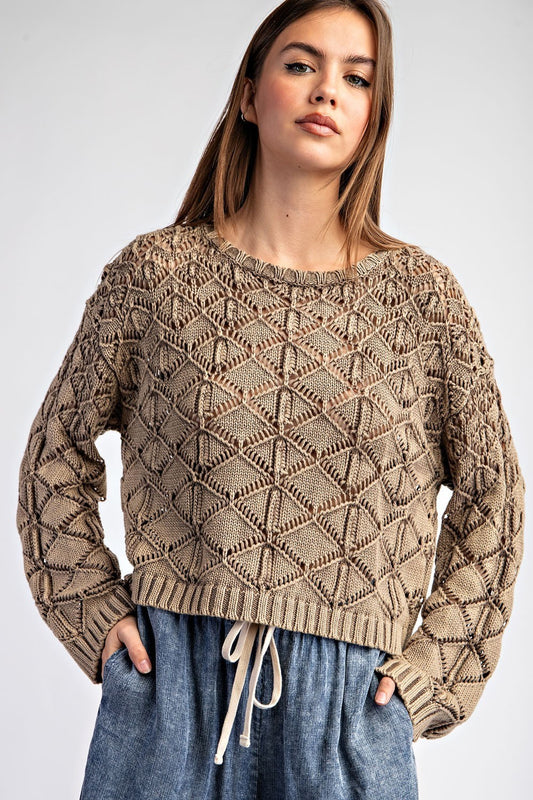 Crochet Cotton Sweater