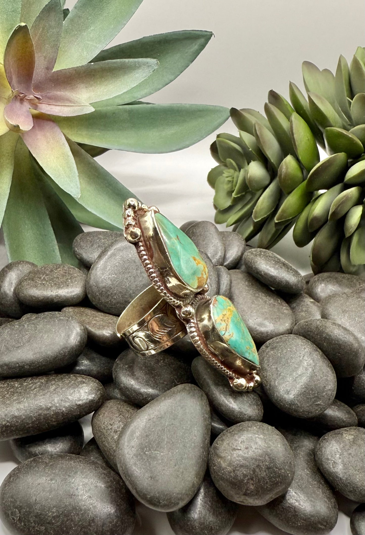 Double Set Turquoise Ring