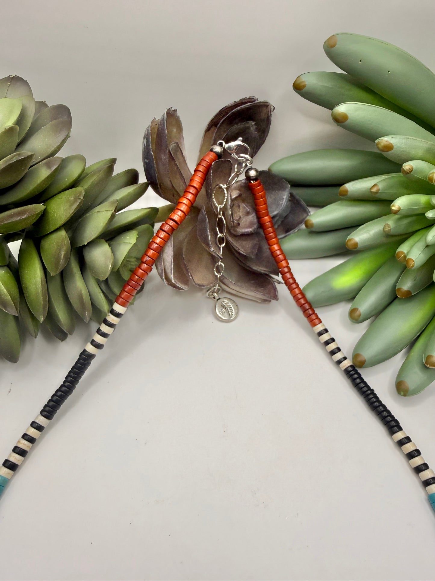 Native American Silver Pearl Necklace