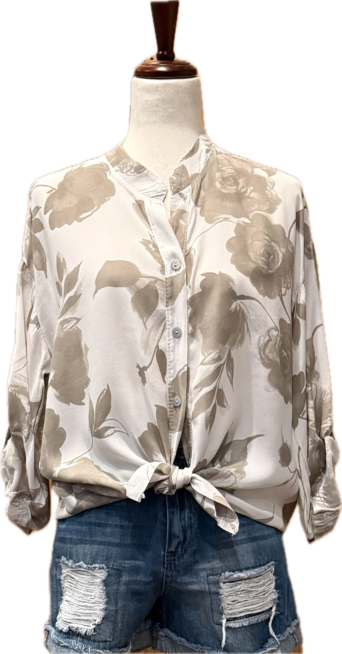 Floral Button Down Blouse
