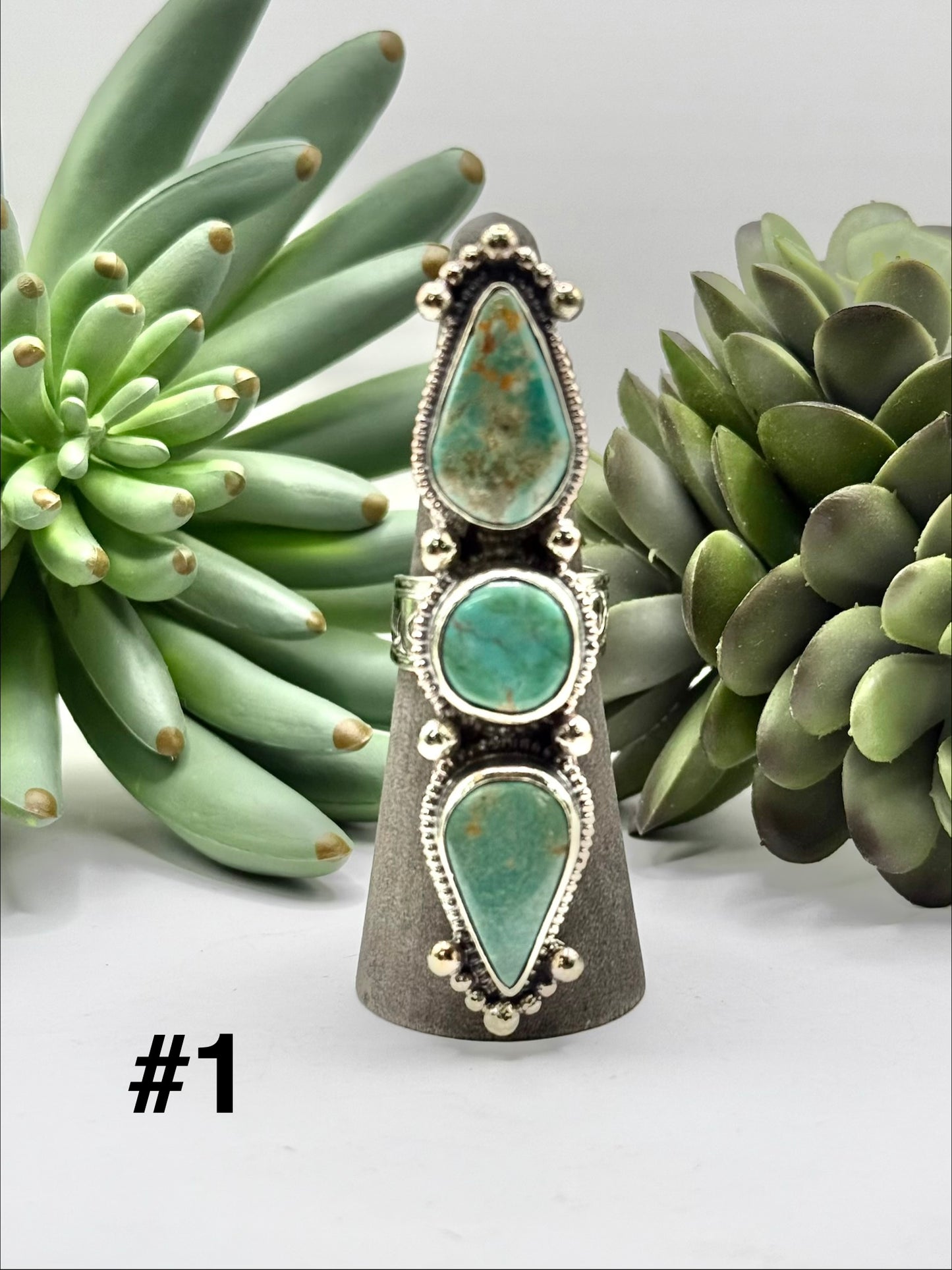 Triple Set Turquoise Ring