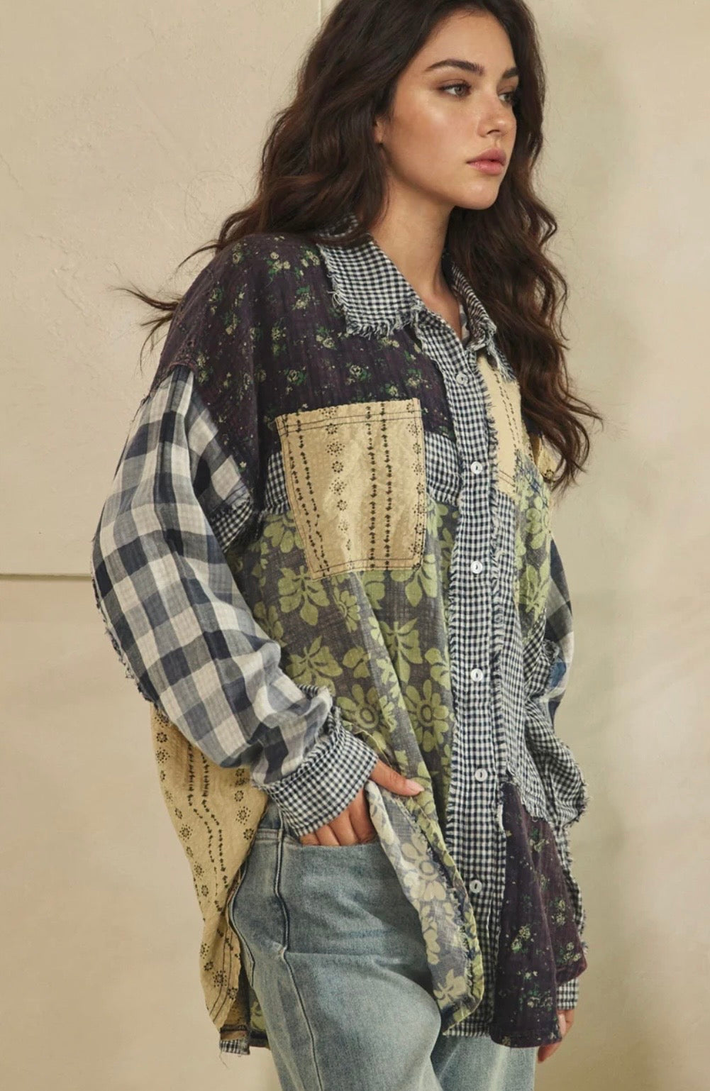 Mixed Patchwork Top