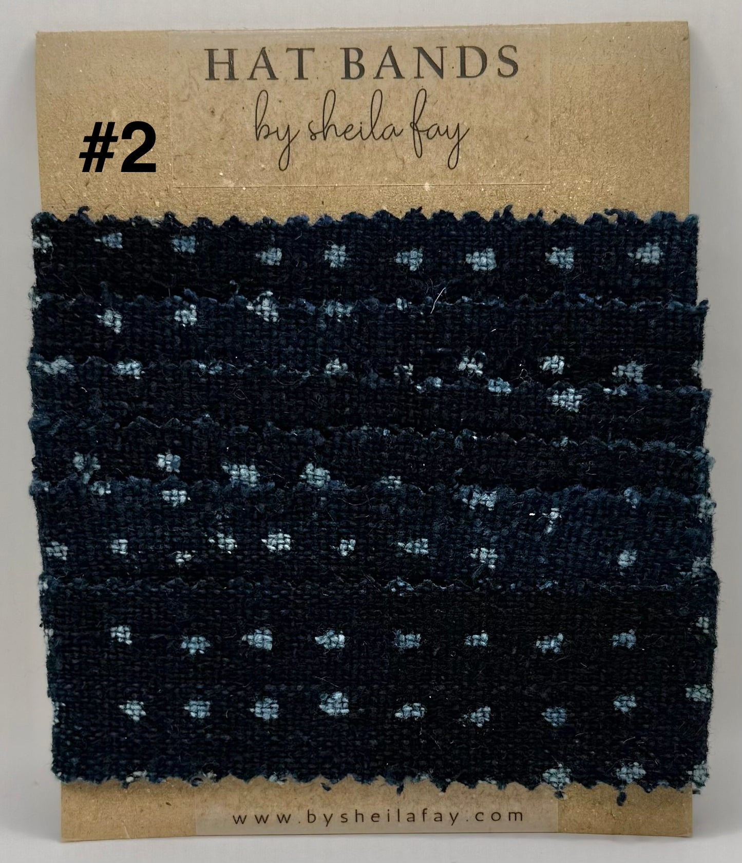 Vintage Indigo Cloth hatband - 3 Designs