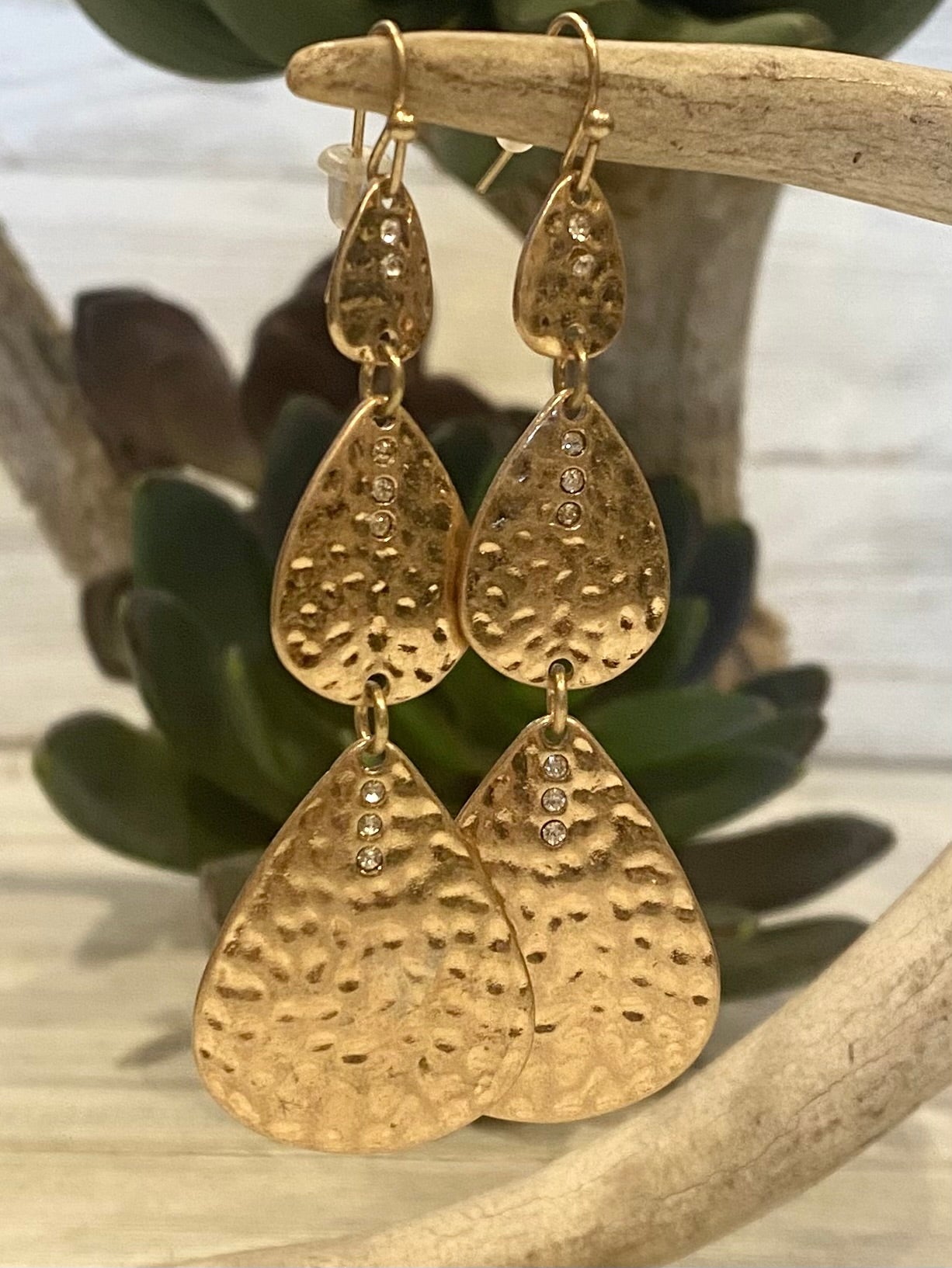 Double Teardrop Earrings