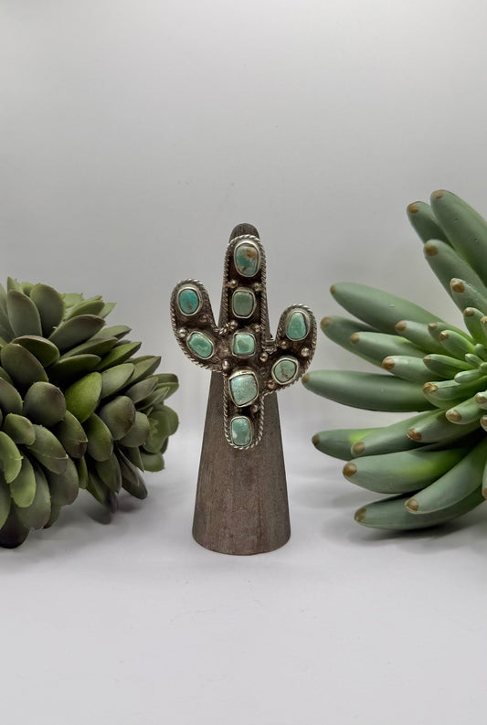 Rustic Turquoise Cactus
