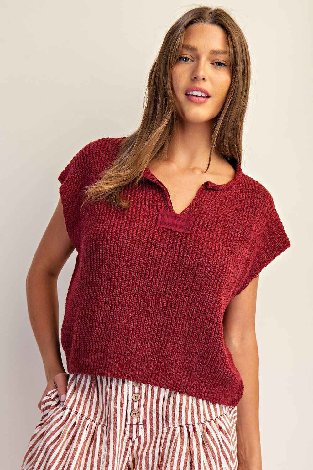 Textured Knit top 3 Colors